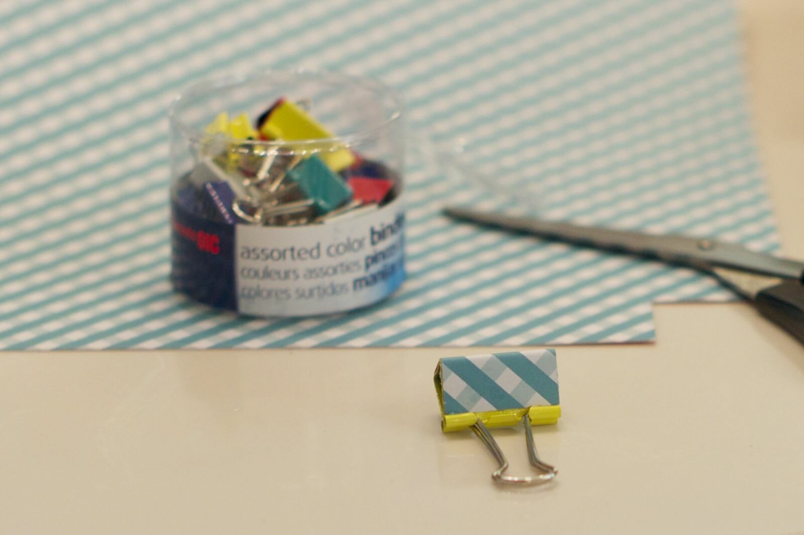 Decorative binder clips