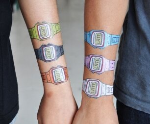 Tattly "You're Late" Tattoos - $15